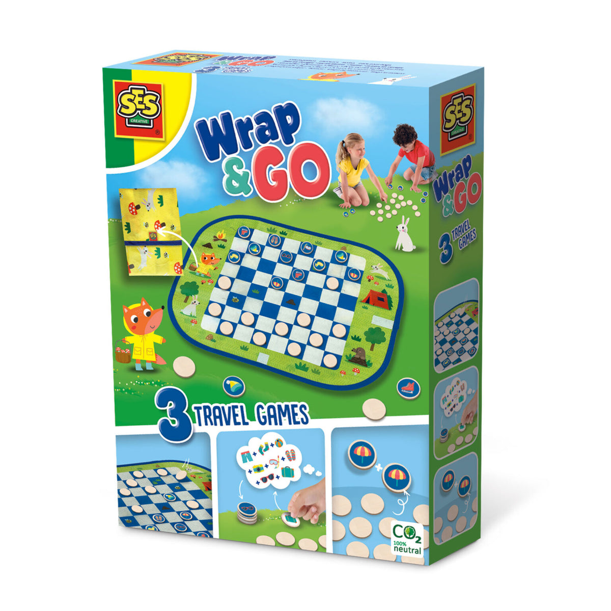 Potovanje z igrami Wrap&Go - Čekič - Memo - Pakiraj svoje stvari