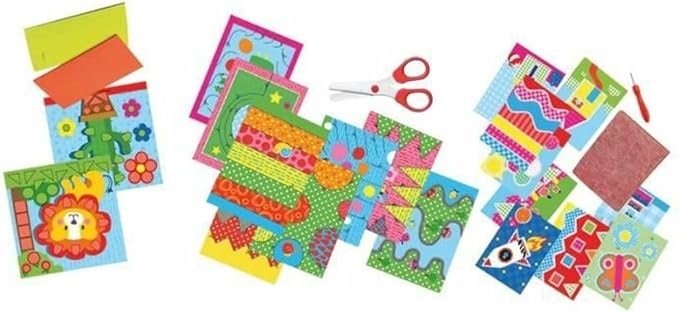 Učim se uporabljati škarje, izdelujem mozaik in perforiram