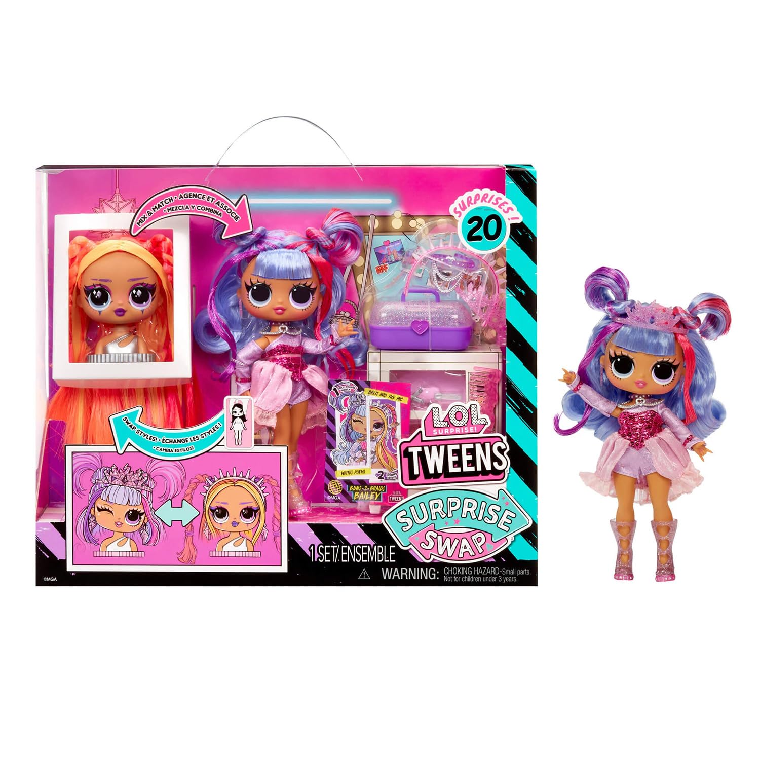 LOL iznenađenje! - Lutka Buns to Braids Bailey