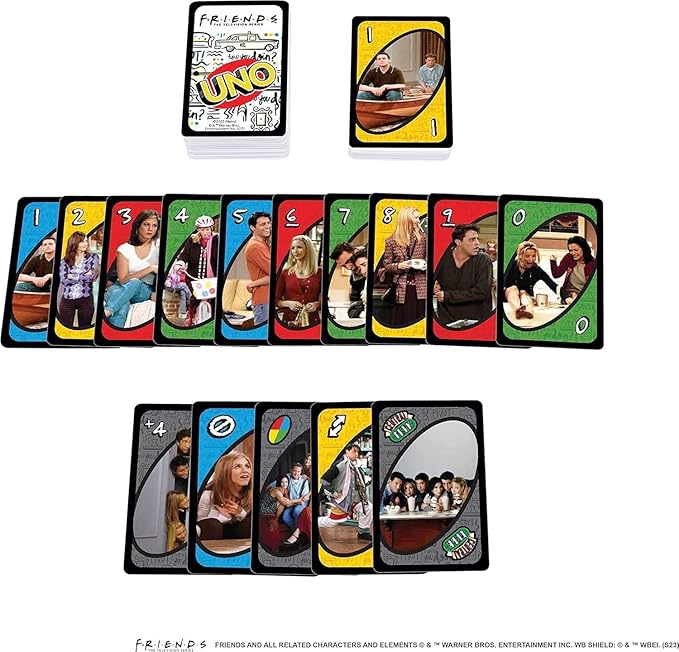 Mattel Uno: Igra s kartami Friends, temelji na televizijski seriji (HJH35)