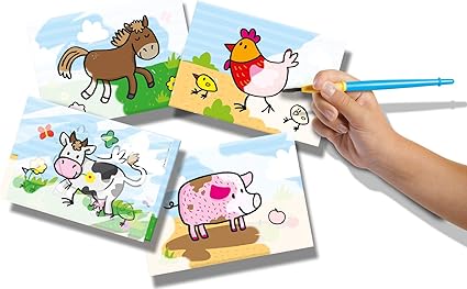 Barvanje z vodo - Kmečke živali