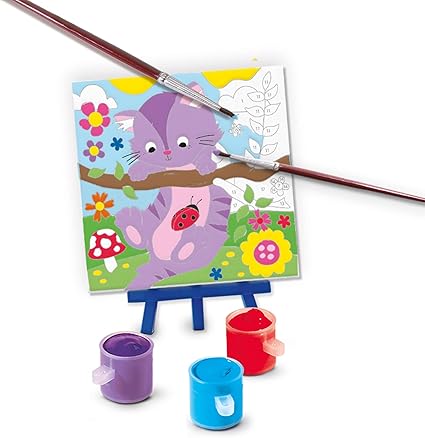 Slikanje po številkah na platnu - Hišni ljubljenčki 3x