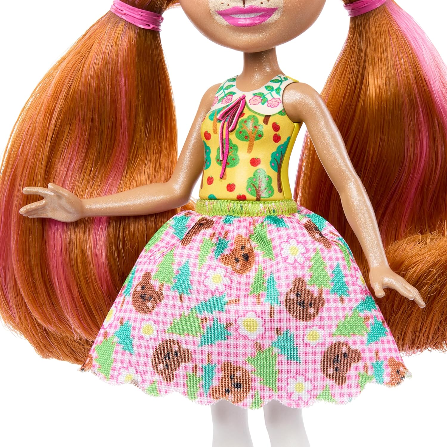 Mini lutka Mattel Enchantimals - Biloxi Bear & Trail (HTP81)