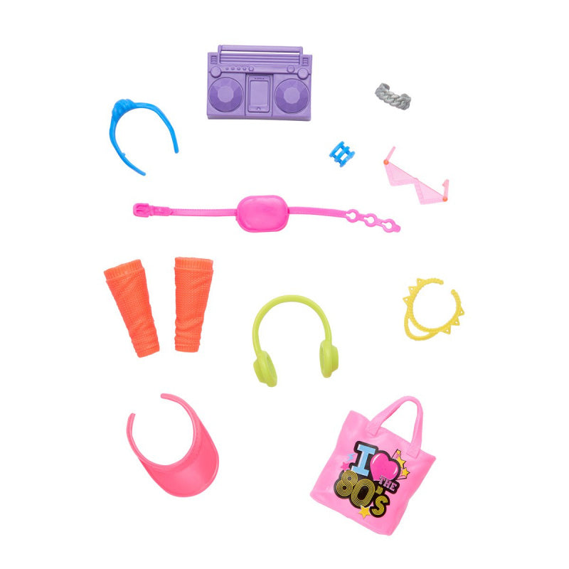 Mattel Barbie: Pink Bag I Love 80s Accessories (HWV74)
