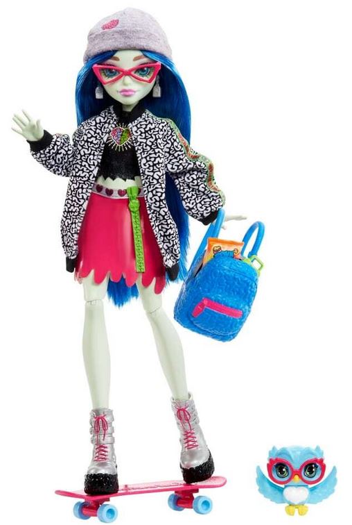 Mattel Monster High: lutka Ghoulia Yelps s lutkom Sir Hoots i dodacima (HHK58)