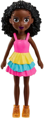 Mattel Polly Pocket - ljetna modna lutka crna (HKV84)