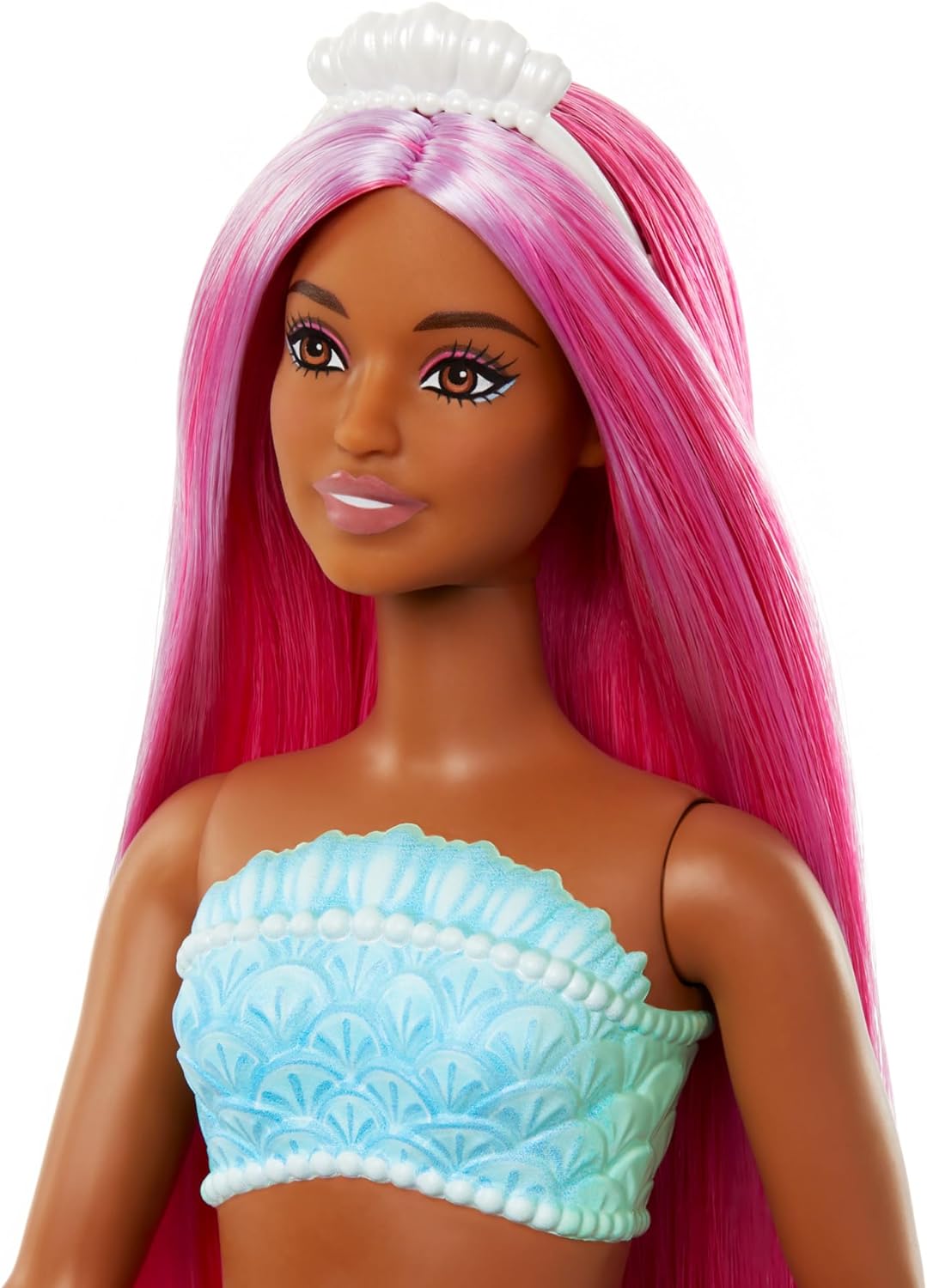 Mattel Barbie Dreamtopia: Narančasta morska djevojka - Lutka s tamnom puti (HRR04)