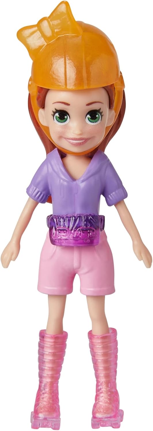 Mattel polly džepna lutka sa sportskim paketom klizanje s ljubimcem (HKV90)