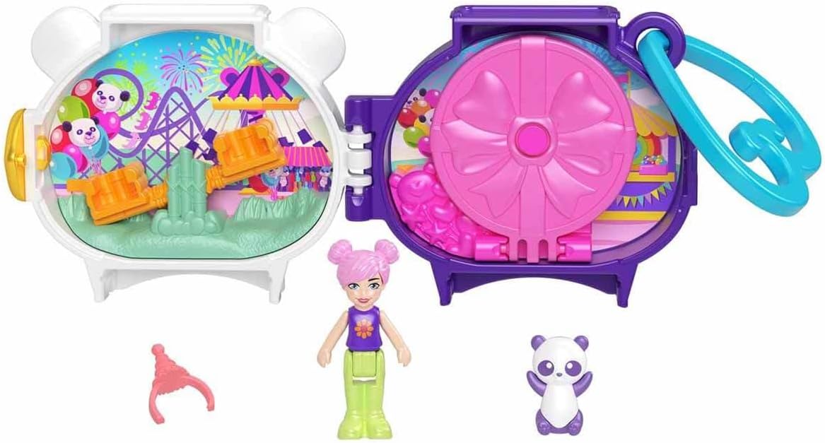 Mattel Polly Pocket Mini - Compact Panda Playset (HRD38)