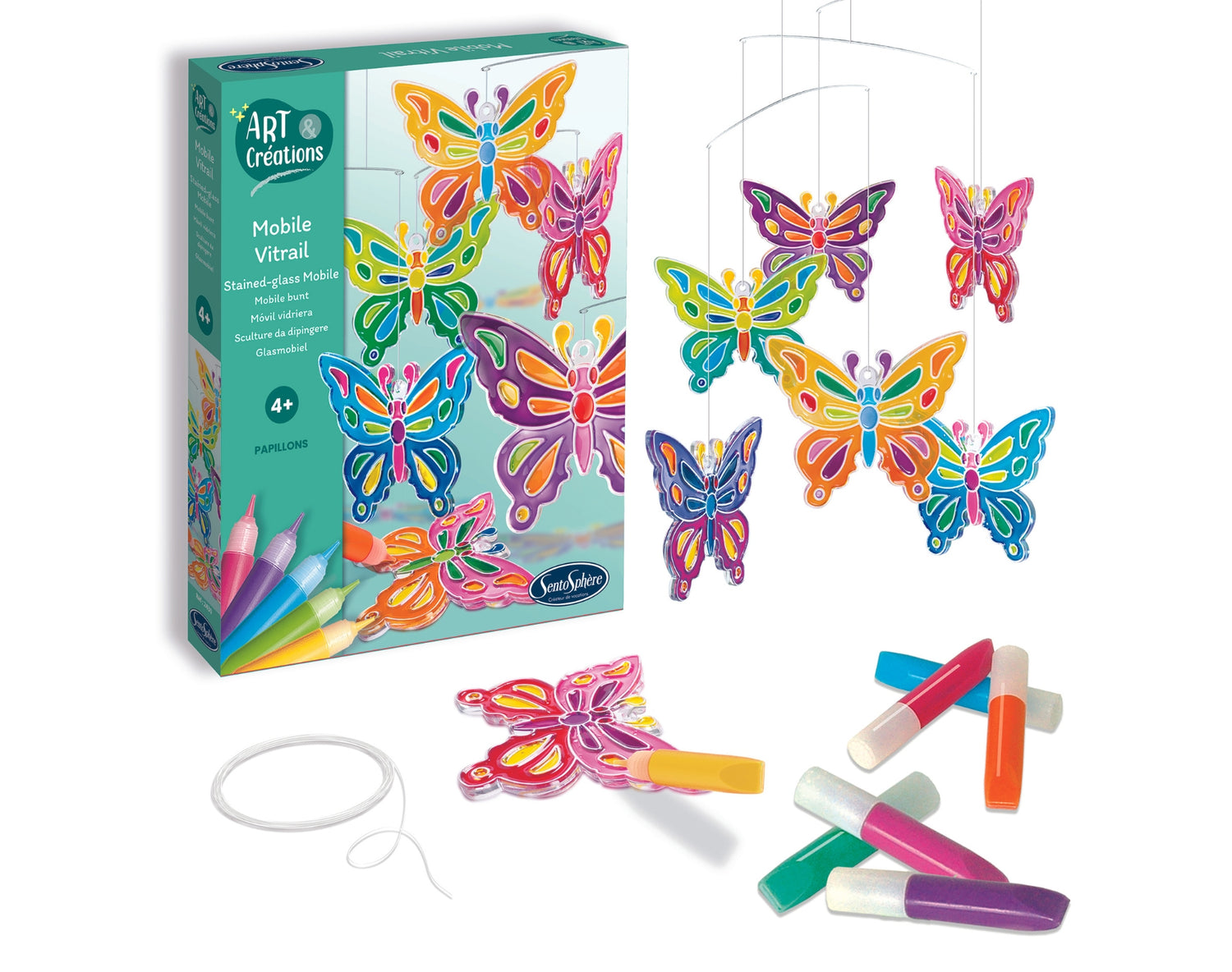 Viseći vrtuljak vitraž Leptiri