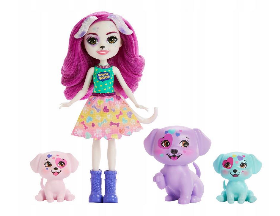 Mattel Enchantimals: Main Street City Tails - Dalmatinska obitelj Dessa (HKN14)