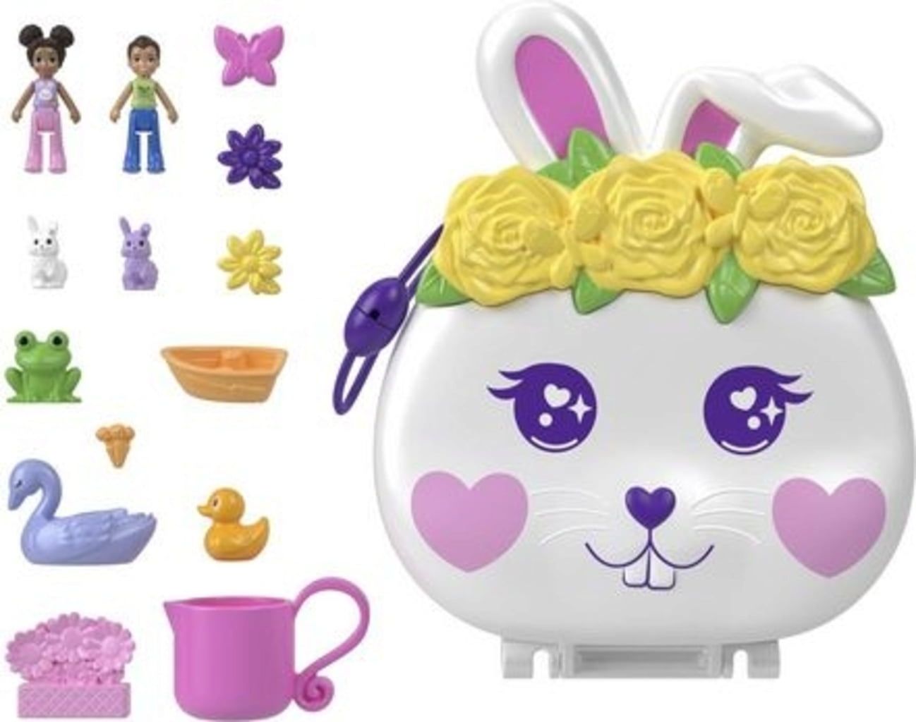 Mattel Polly Pocket: Cvjetni vrt - kompaktan sa zekom (HKV36)