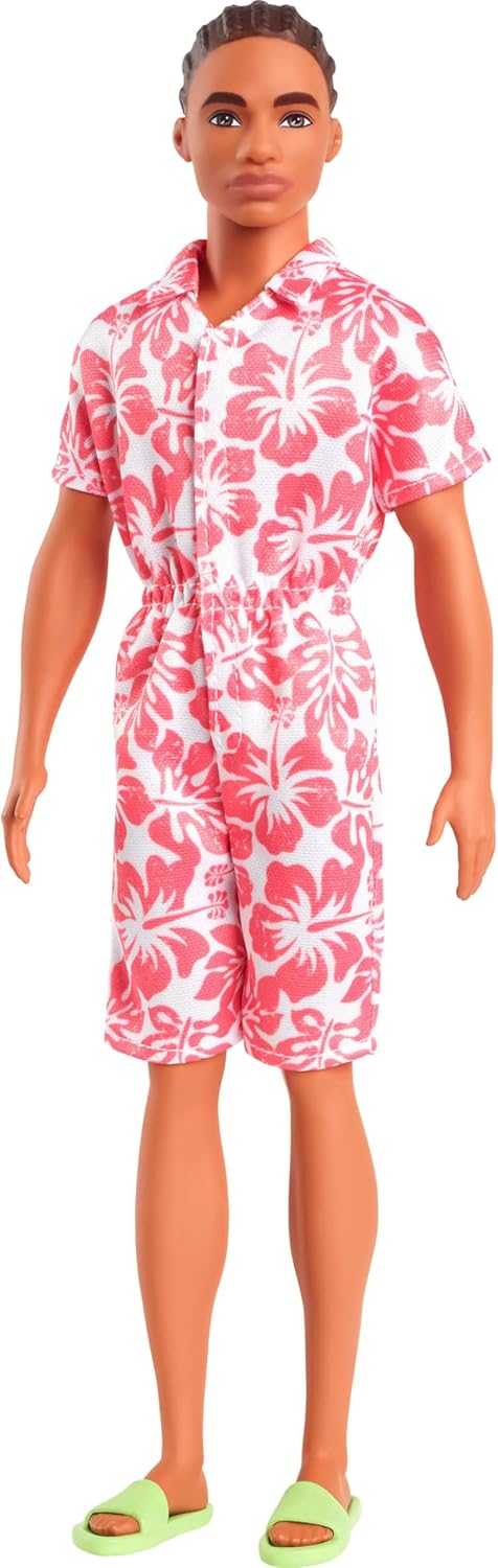 Mattel Barbie: Ken - lutka u havajskom cvjetnom kombinezonu sa smeđom kosom (HYT99)