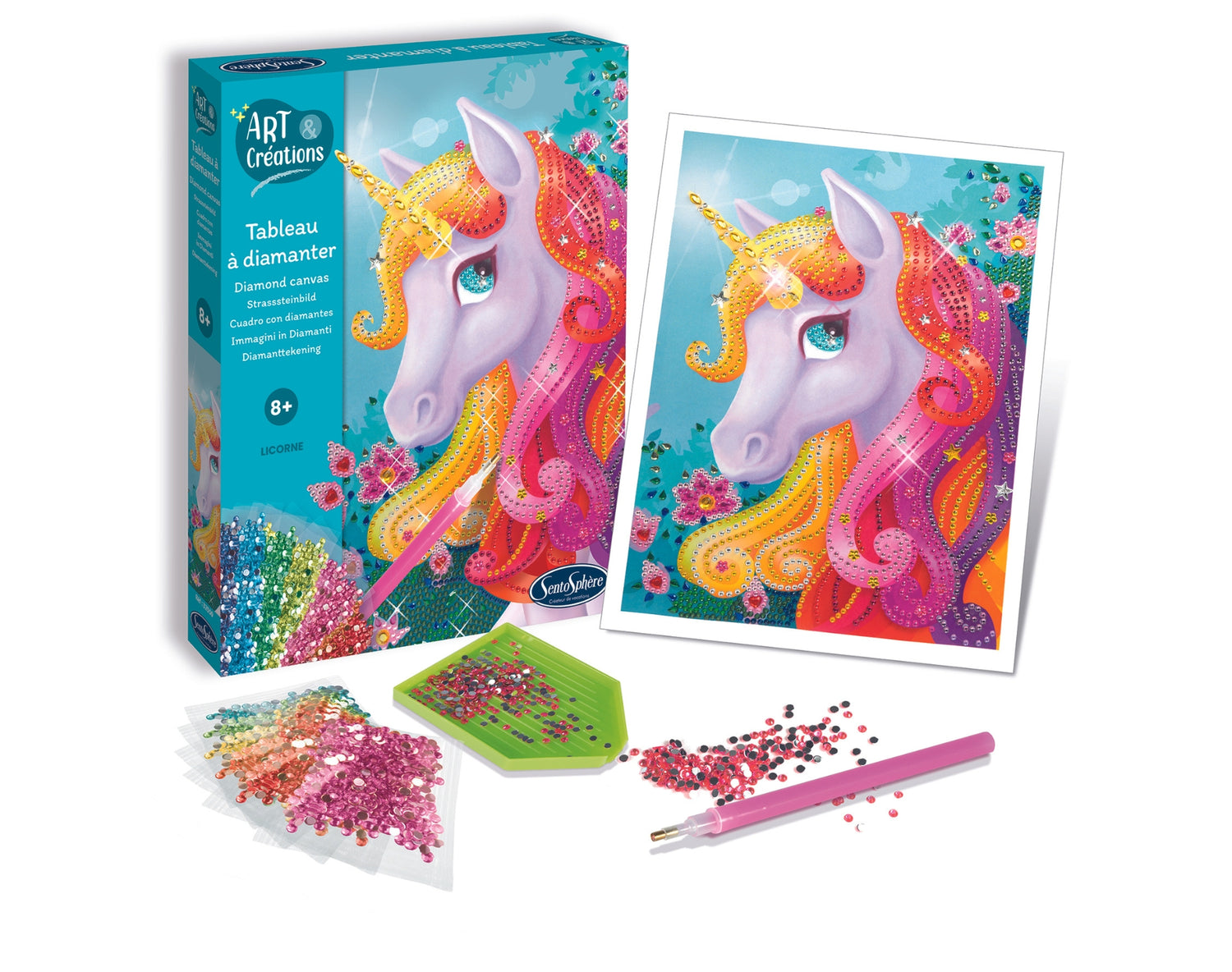 Art & Creations Tableau A Diamanter - Jednorog