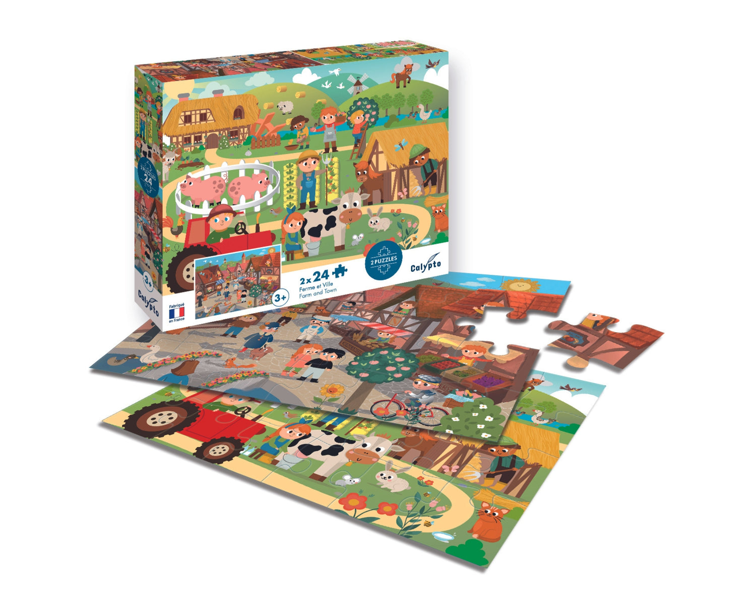 Puzzle 24 dijela x 2 Farma i grad
