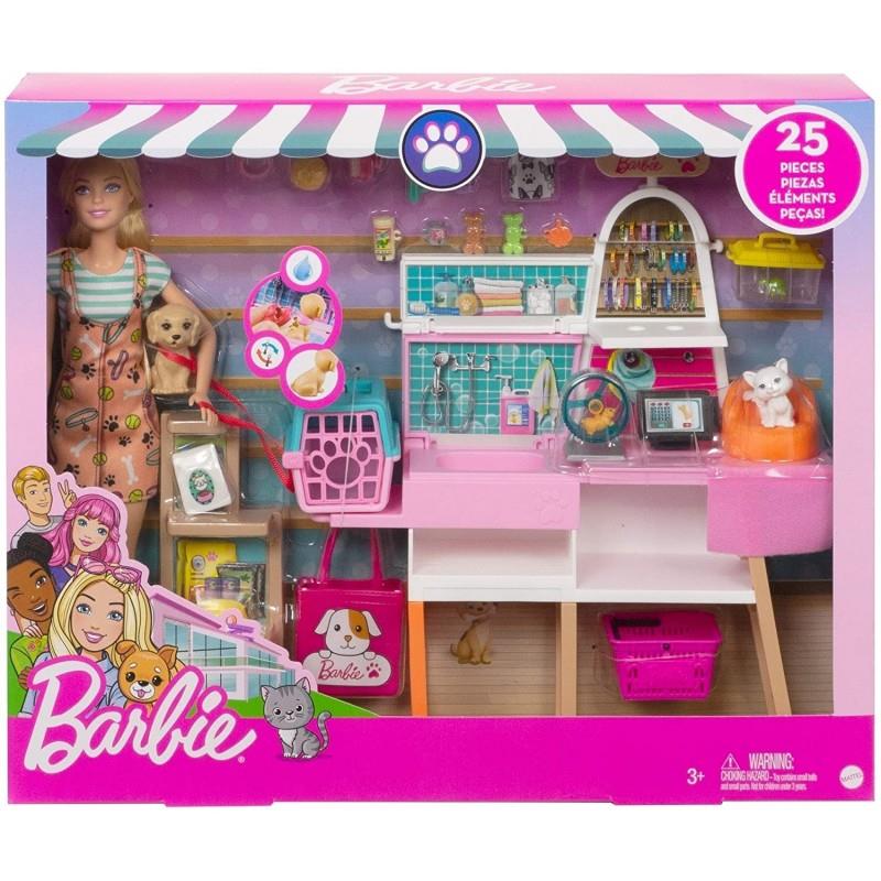 Mattel Barbie - Trgovina s hišnimi ljubljenčki (GRG90)