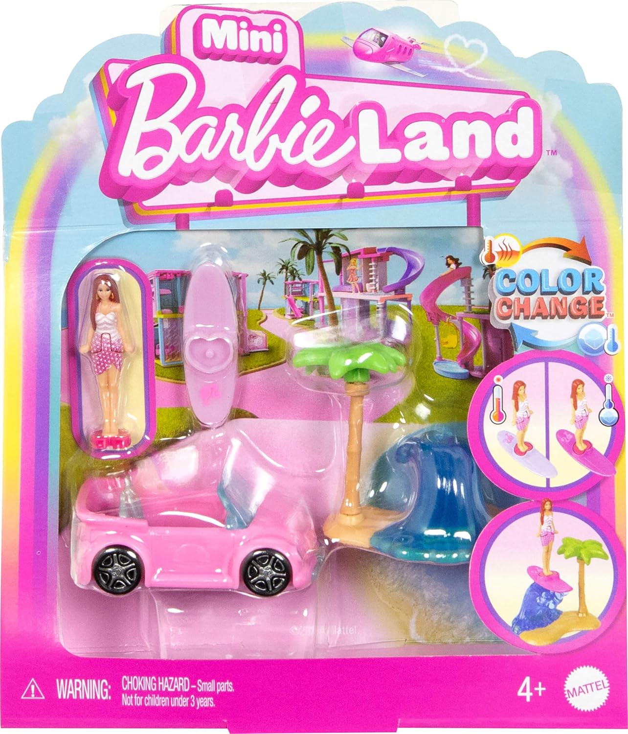 Mattel Barbie: Mini BarbieLand - lutka i vozilo za plažu (JCR35)