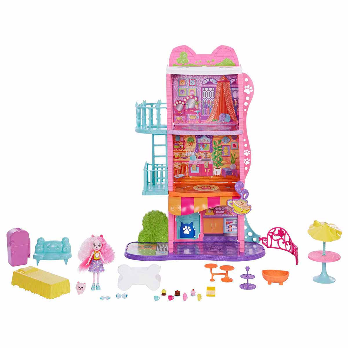 Mattel Enchantimals: Gradske priče - Gradska vijećnica i kafić (HHC18)