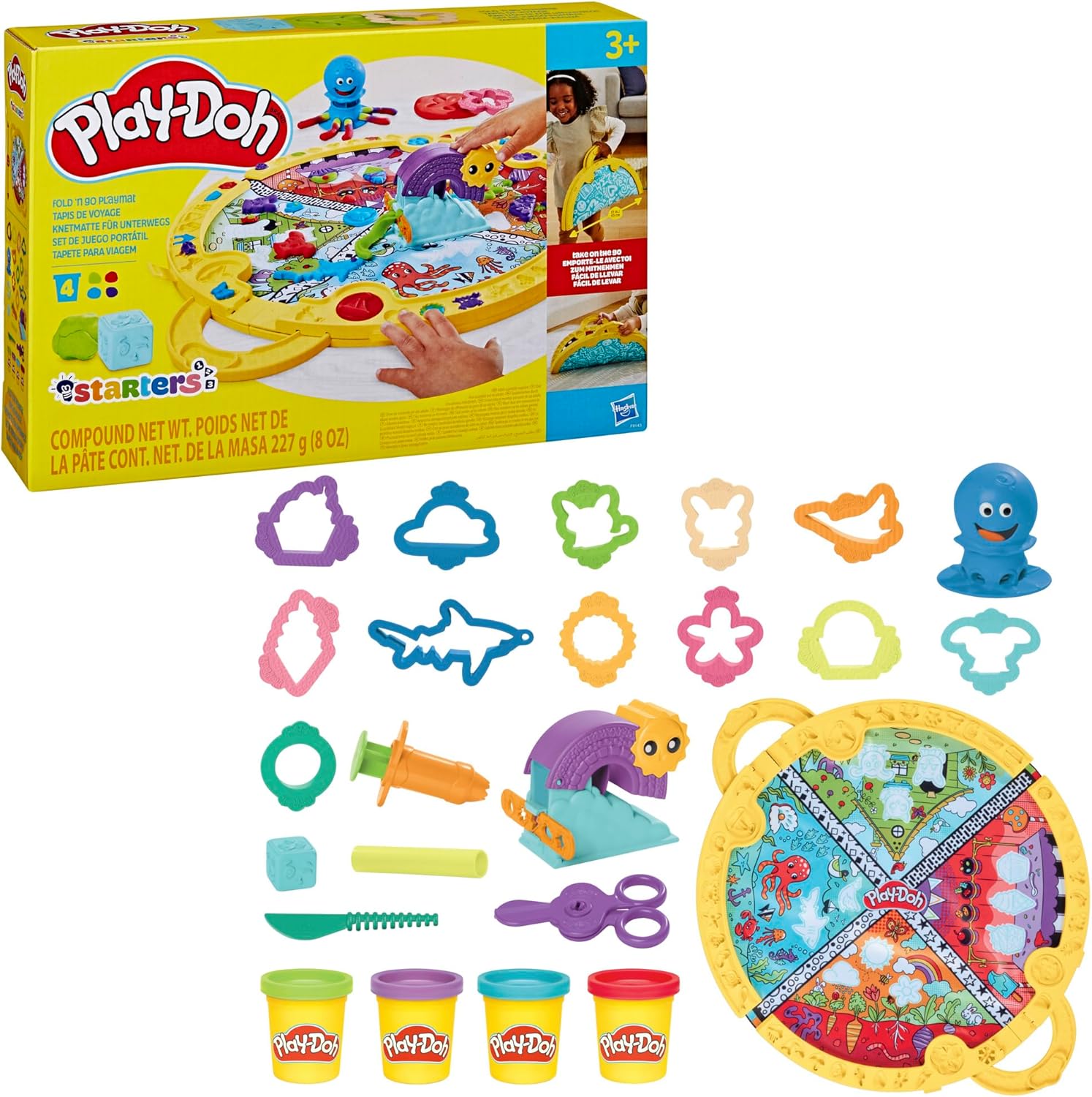 Hasbro Play-Doh početni set: sklopiva podloga za igru (F9143)