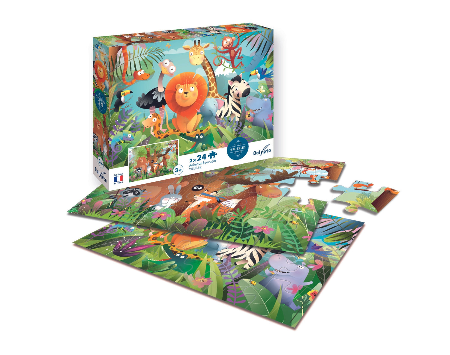 Slagalica 24 dijela x 2 divlje životinje