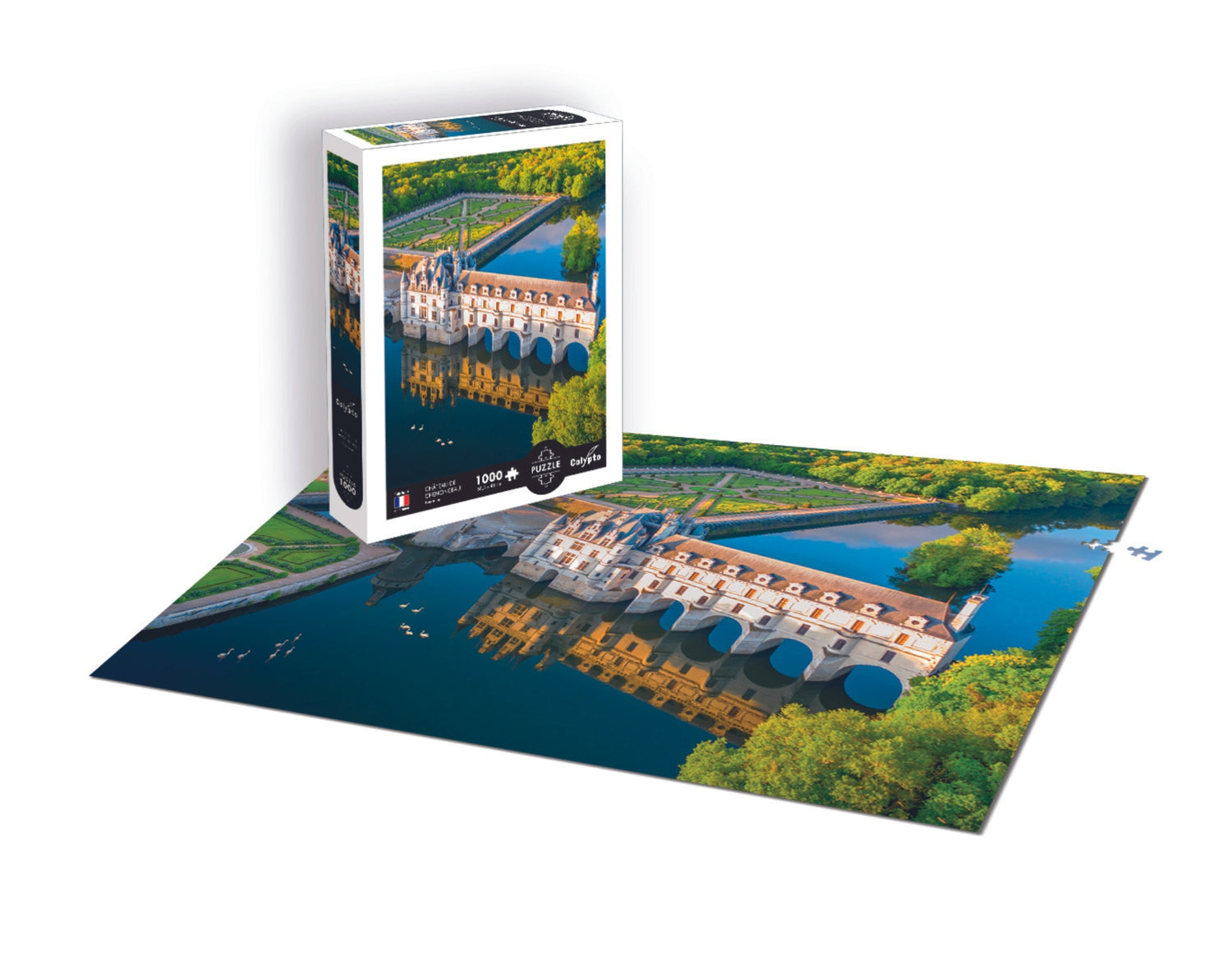 Puzzle 1000 dijelova - Krajolik - Dvorac Chenonceau - Touraine