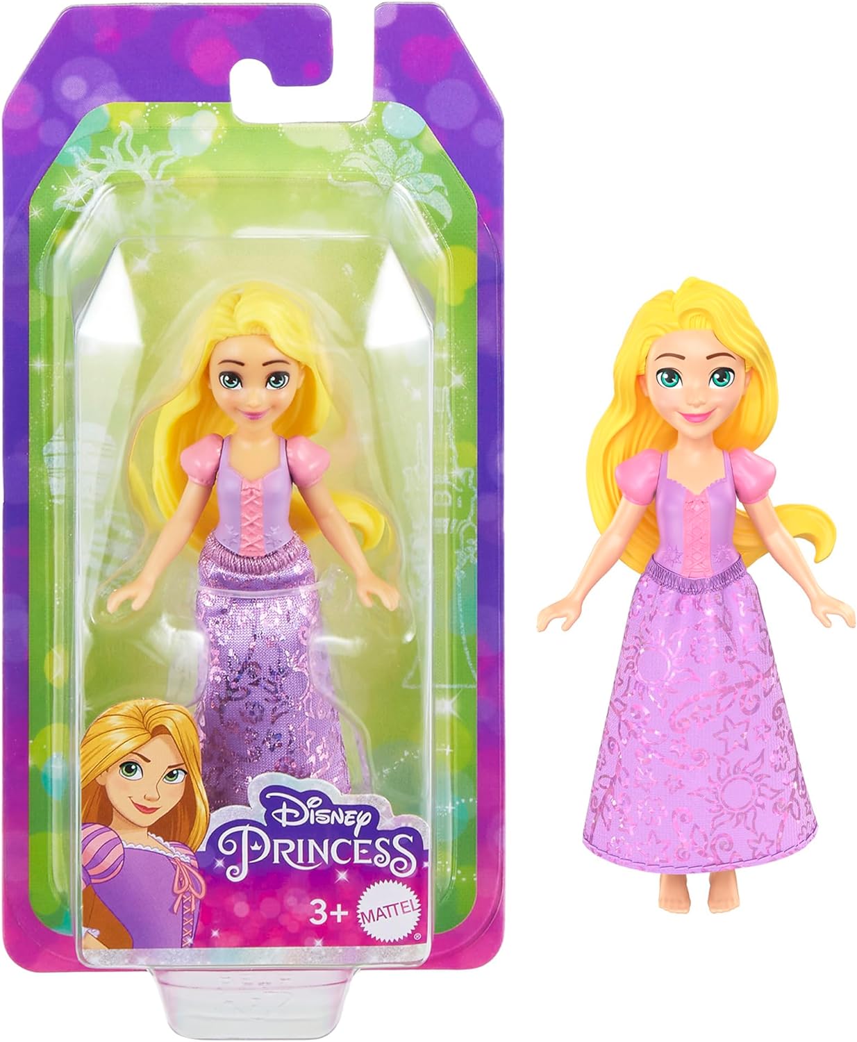 Mattel Disney: Princeza - mala lutka Zlatokosa (9 cm) (HLW70)