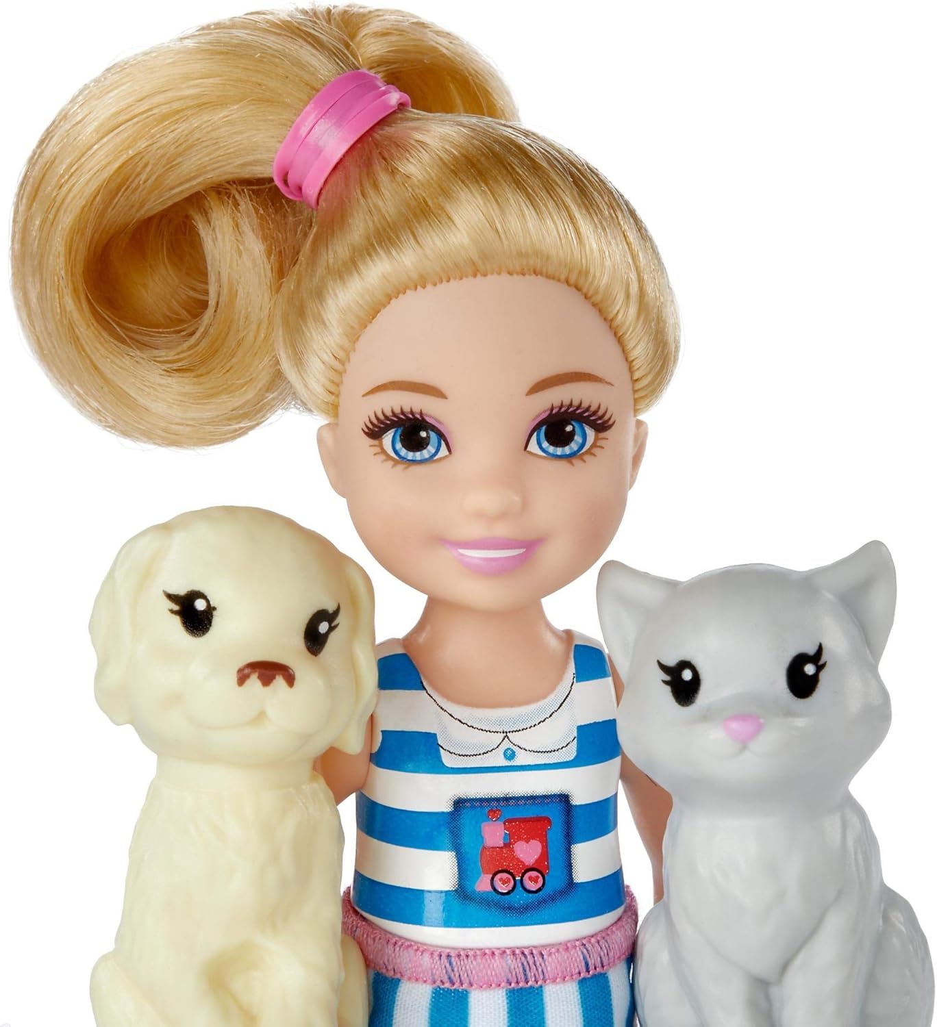 Barbie Chelsea Choo-Choo lutka s vlakom, šareni set za igru s dodacima (FRL86)