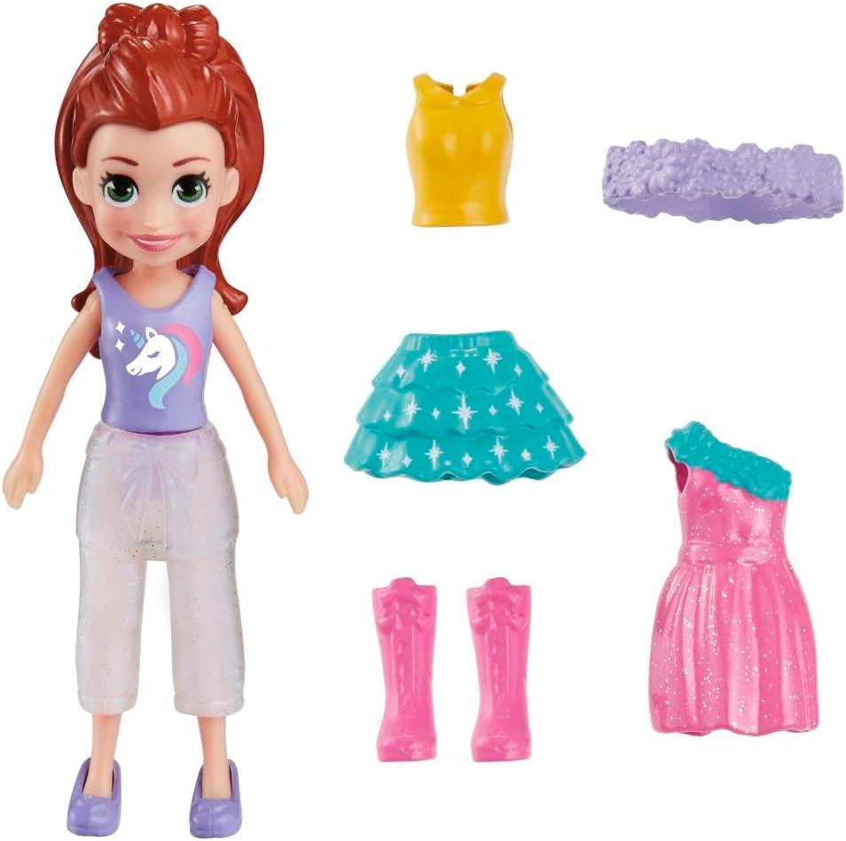 Mattel Polly Pocket - modna lutka jednorog (HKV82)