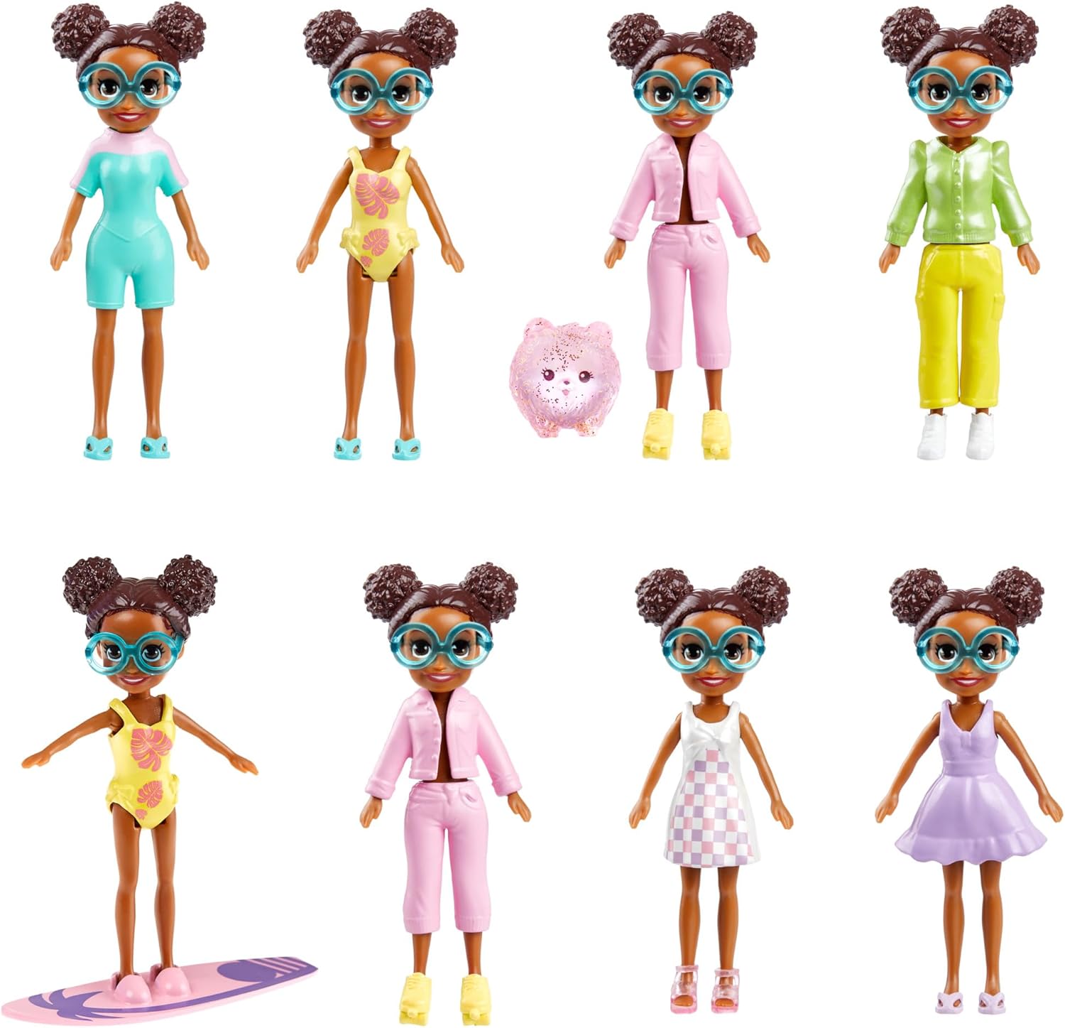 Mattel Polly Pocket: Mijenjanje boja - igraći komplet za plažu (HRD61)