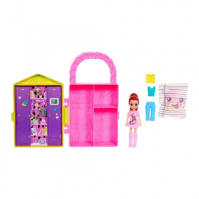 Mattel Polly Pocket - Lil' Styles ormarić žuti (HTV04)