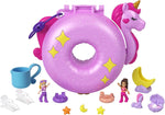 Mattel Polly Pocket: Sparkle Cove Adventure - kompaktni jednorog na jastuku za napuhavanje (HKV34)