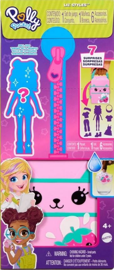 Mattel Polly Pocket - Lil' Styles ormarić žuti (HTV04)