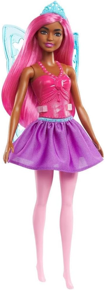 Mattel Barbie vila balerina - lutka s ljubičastom kosom i tamnijom kožom (GXD60)