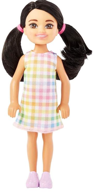 Mattel Barbie Chelsea - mala lutka s crnim pletenicama (HKD91)