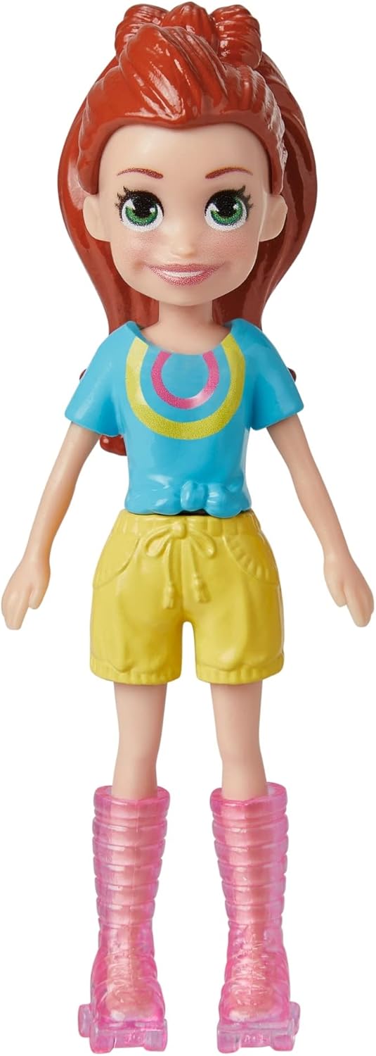 Mattel polly džepna lutka sa sportskim paketom klizanje s ljubimcem (HKV90)