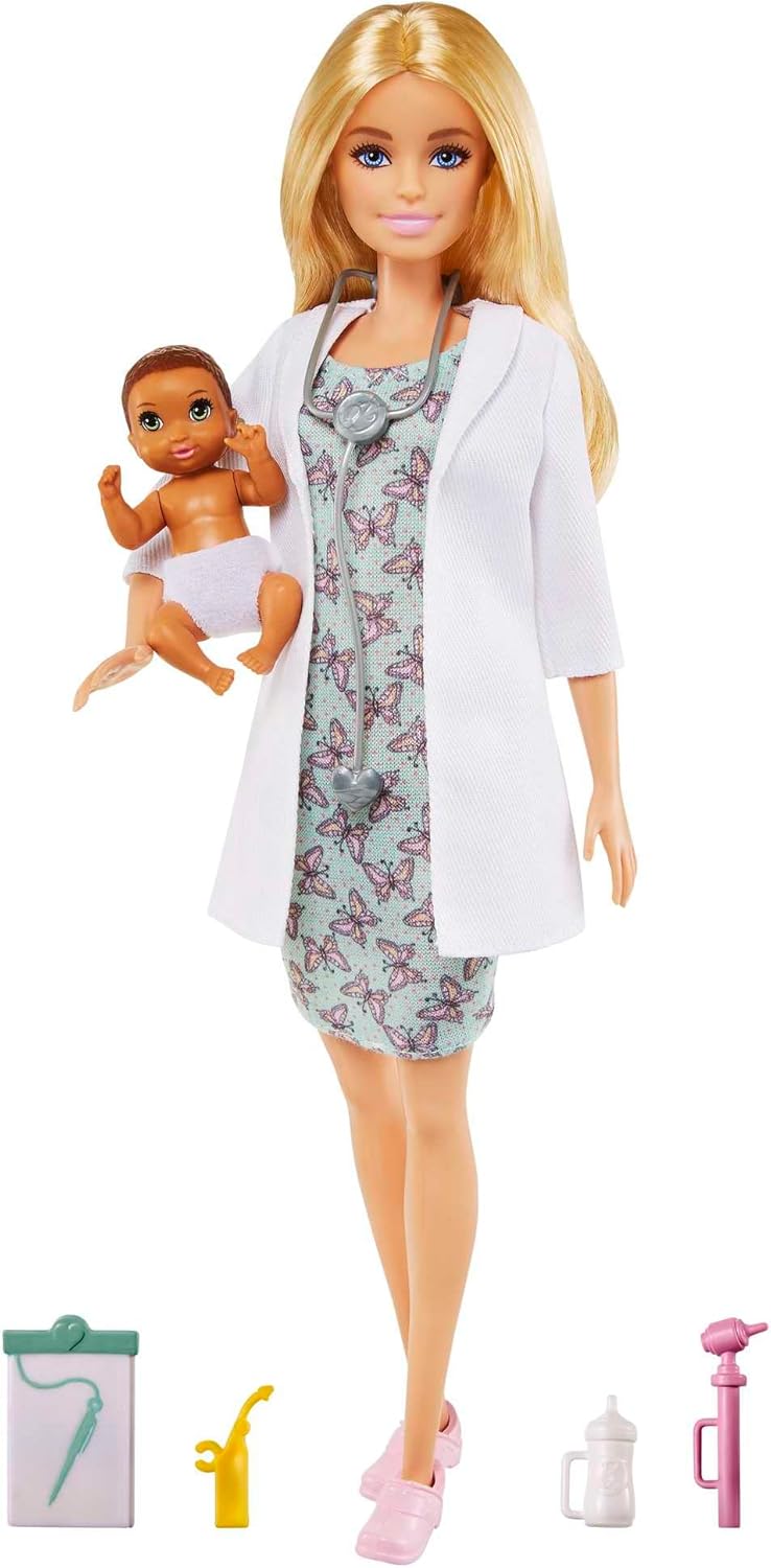 Mattel Barbie možeš biti bilo što - pedijatar (GVK03)
