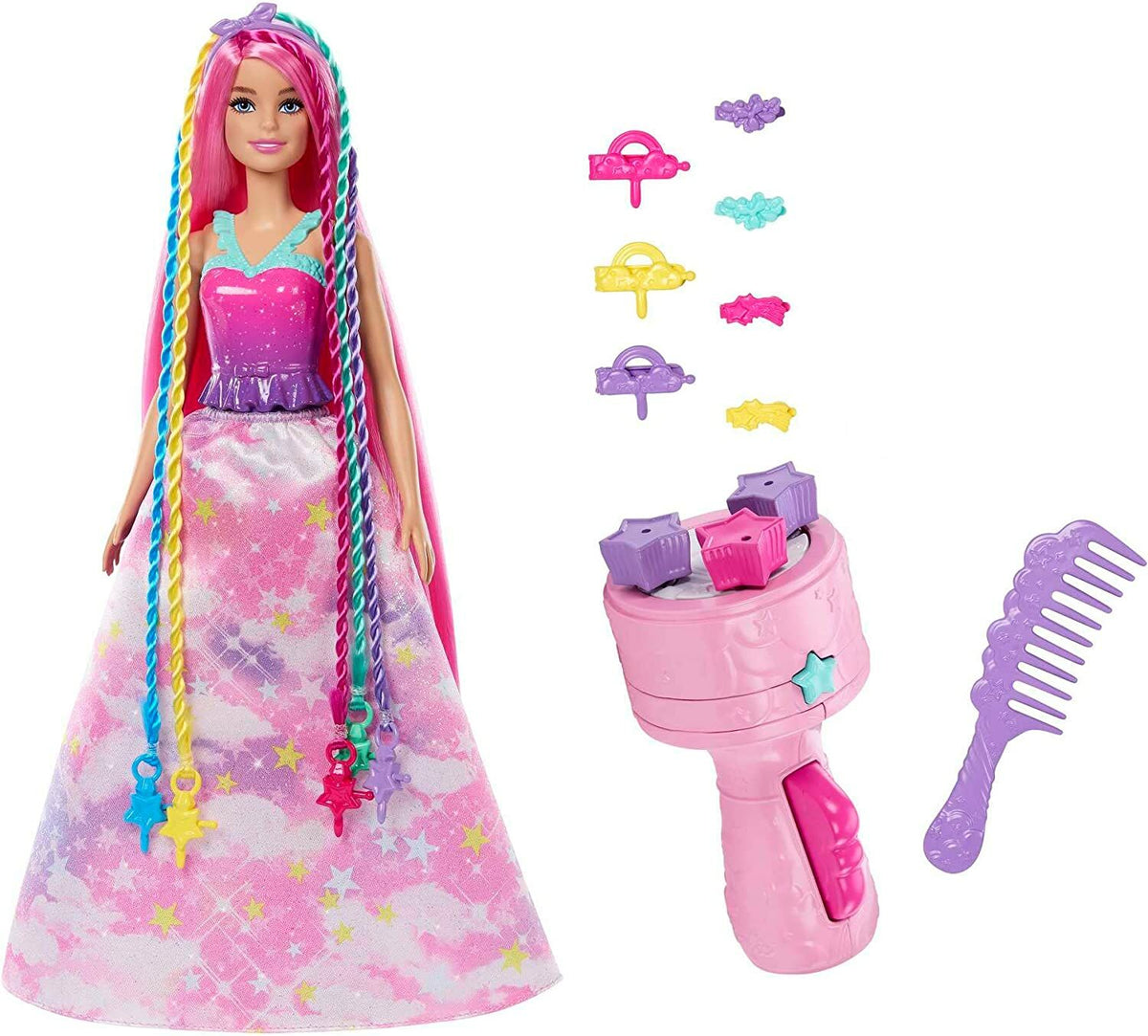 Mattel Barbie - Fantazijski lasje z vrvmi in vrtenjem mavričnih podaljškov (HNJ06)