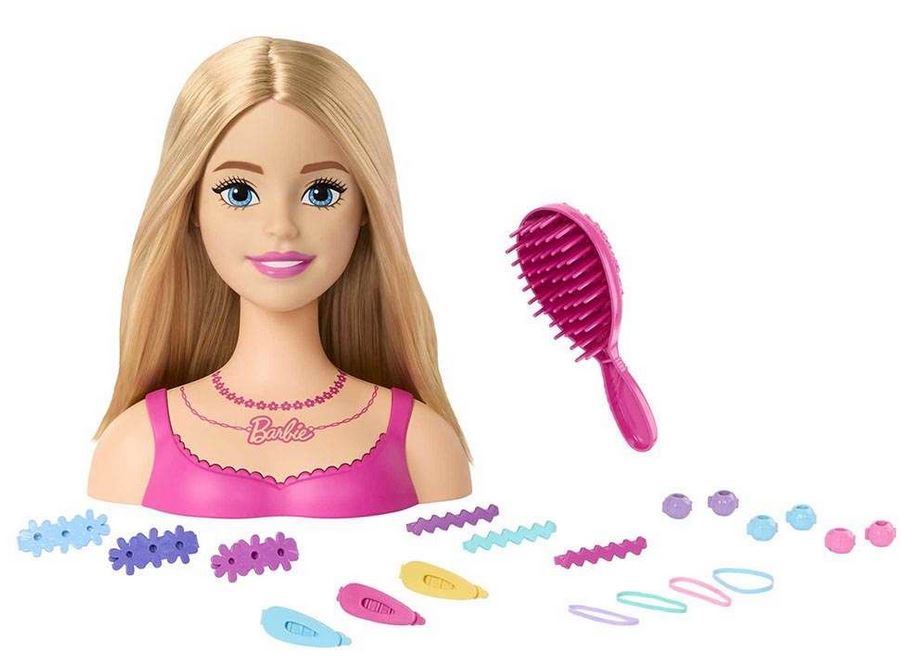 Mattel Barbie - glava za oblikovanje kose (HMD88)