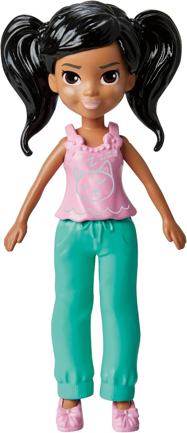 Mattel Polly Pocket - Lutka za opuštanje kod kuće s kućnim ljubimcem (HKV92)