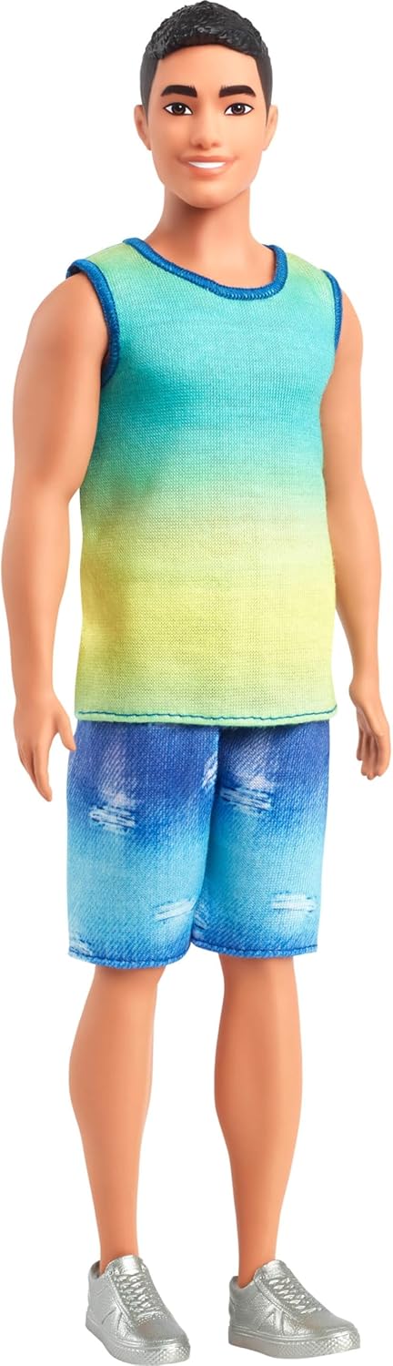Mattel Barbie: Ken - Ombre majica i traperice s crnom kosom iz serije Fashionistas (HYV00)