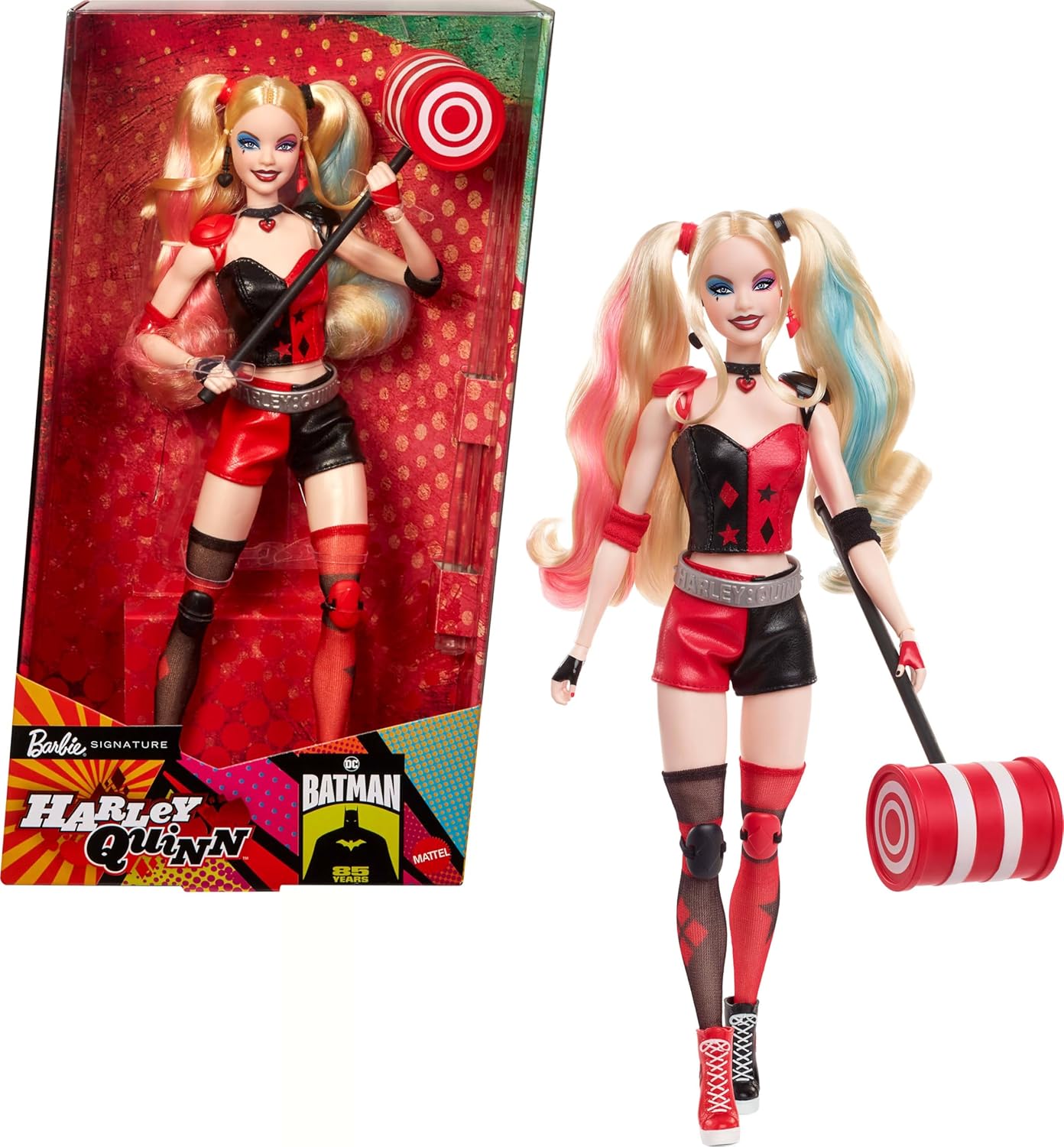 Barbie Signature Harley Quinn - kolekcionarska lutka, dio 85. godišnjice DC Batmana (HRM84)