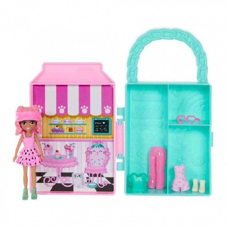 Mattel Polly Pocket - torbica Lil' Styles roza (HTV01)