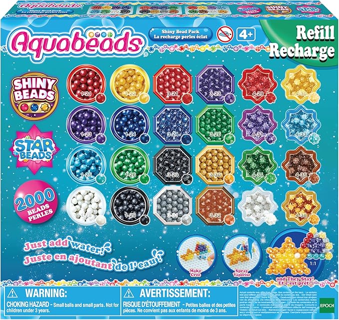 Paket svjetlucavih perli Aquabeads