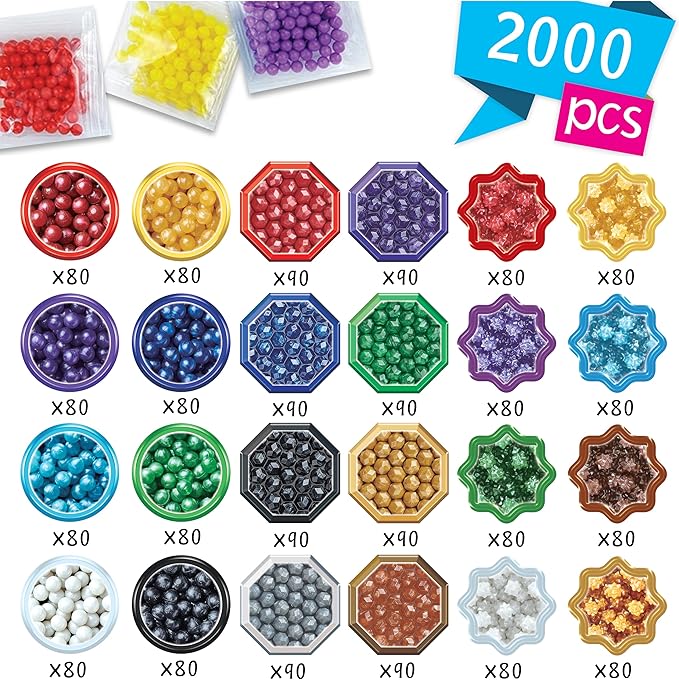 Paket svjetlucavih perli Aquabeads