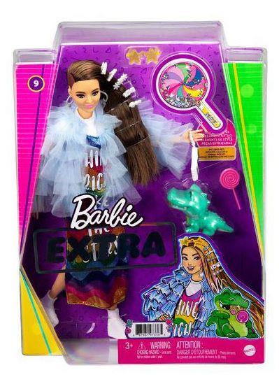 Mattel Barbie Extra - Lutka sivke barve (GYJ78)