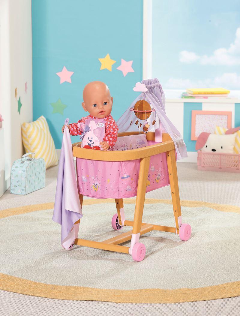 Zapf Creation: Baby Born - Good Night Bassinet v lesnem videzu (829981-116721)