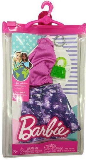 Mattel Barbie - ružičasta karirana košulja u ljubičastoj (HJT19) 